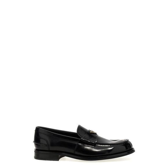 Prada Men Logo Loafers - Picture 1 of 5